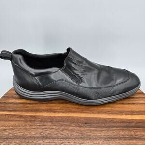 Cole Haan Shoes Men's 13 M Black Leather Tucker Grand Slip On Casual Loafers